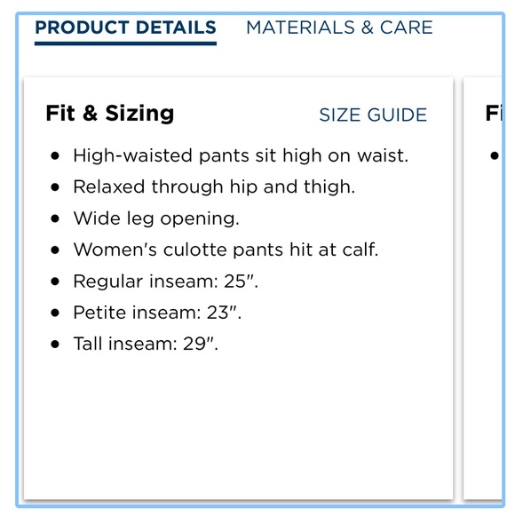 High waisted linen blend culotte pants - Picture 5 of 6